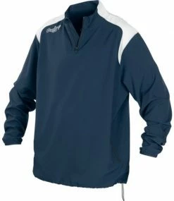 RAWLINGS Men's 1/4 Zip Long Sleeve Jacket -pants Shop mens 1 4 zip long sleeve jacket 2